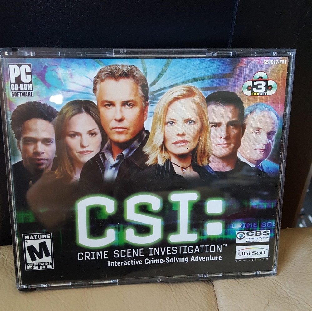 CSI CRIME SCENE INVESTIGATION PC CD-ROM GAME